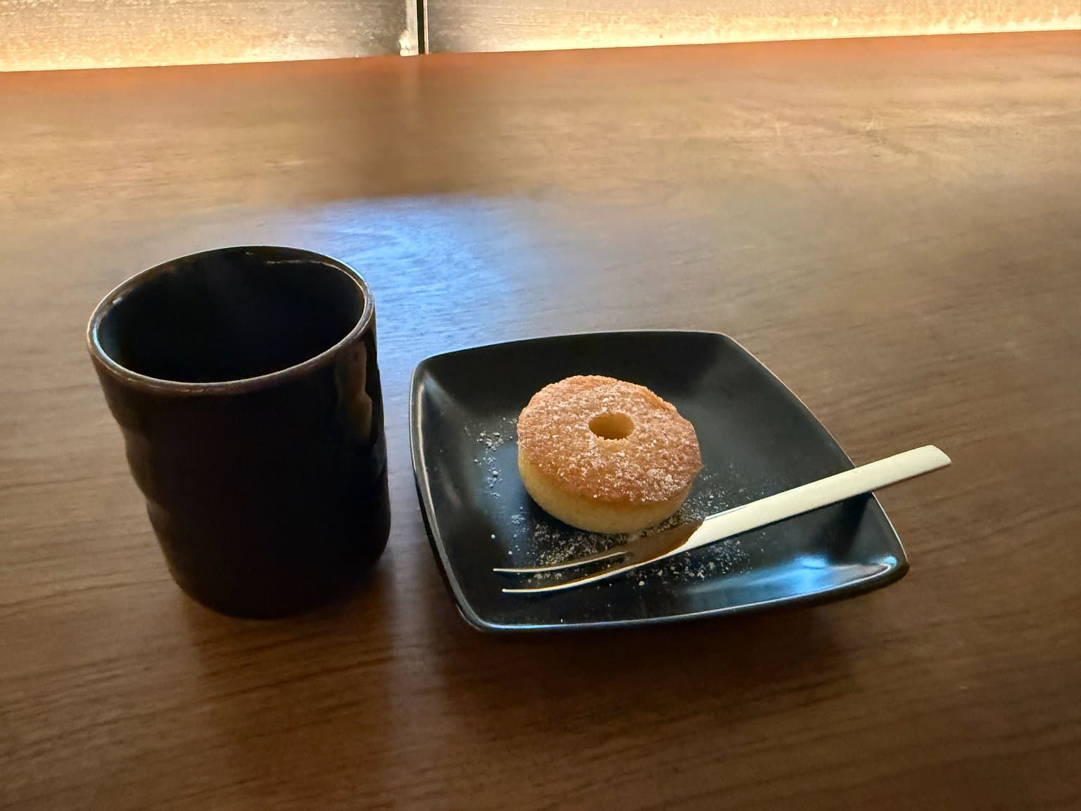 ウェルカムドリンクとお菓子