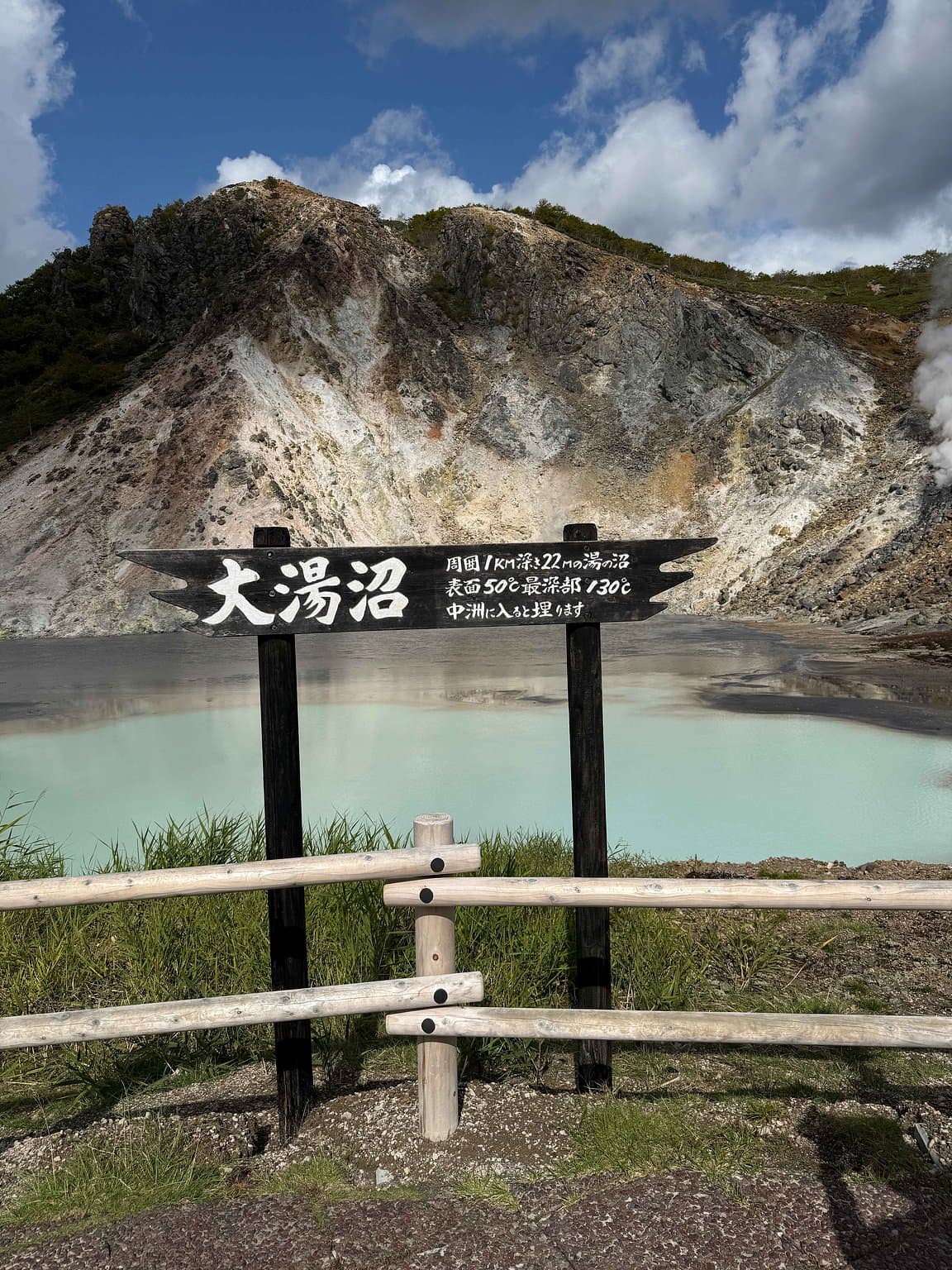 大湯沼の案内