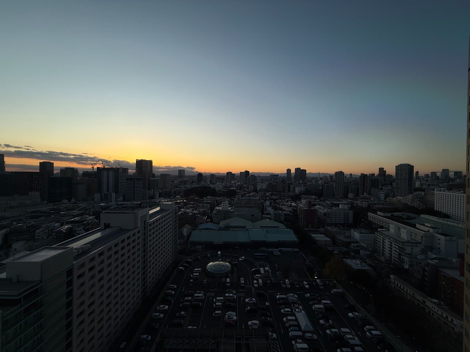 夕方の眺望