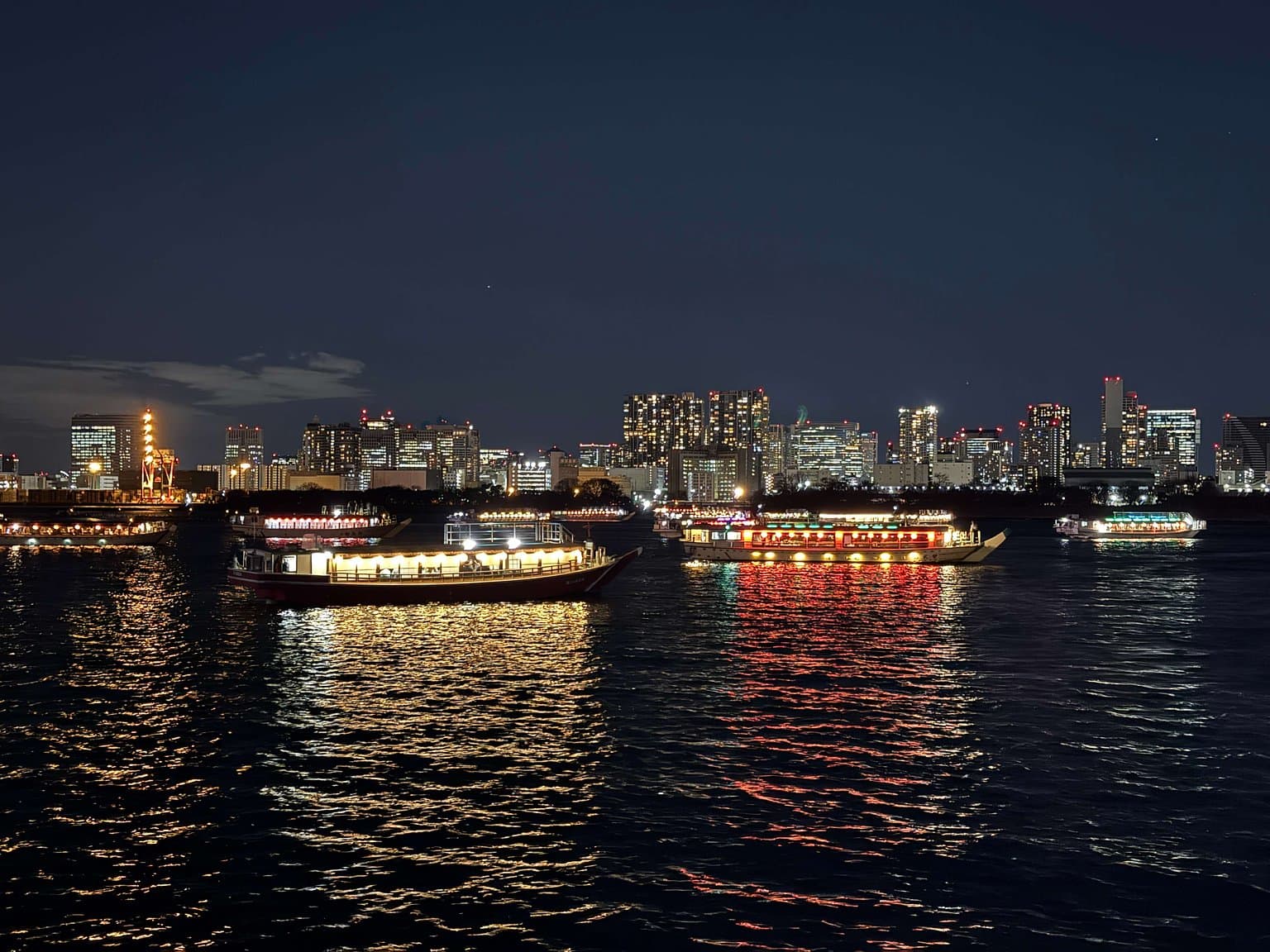 屋形船からの夜景
